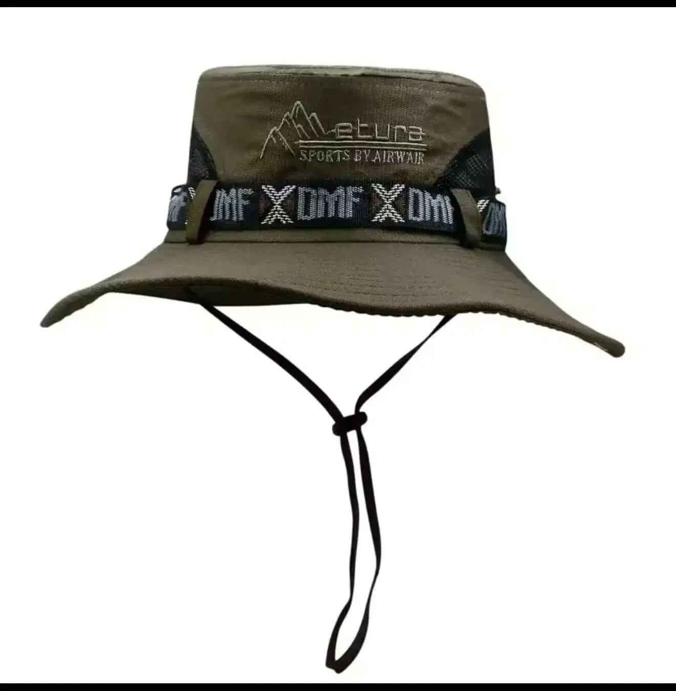 Summer Bucket Hat for Men - Outdoor UV Protection Wide Brim Panama Safari Hunting Hiking Mesh Fisherman Beach Cap