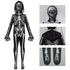 Halloween Costume Skeleton Tight Fitting Costume Ghost Cosplay Hooded Jumpsuit Children&