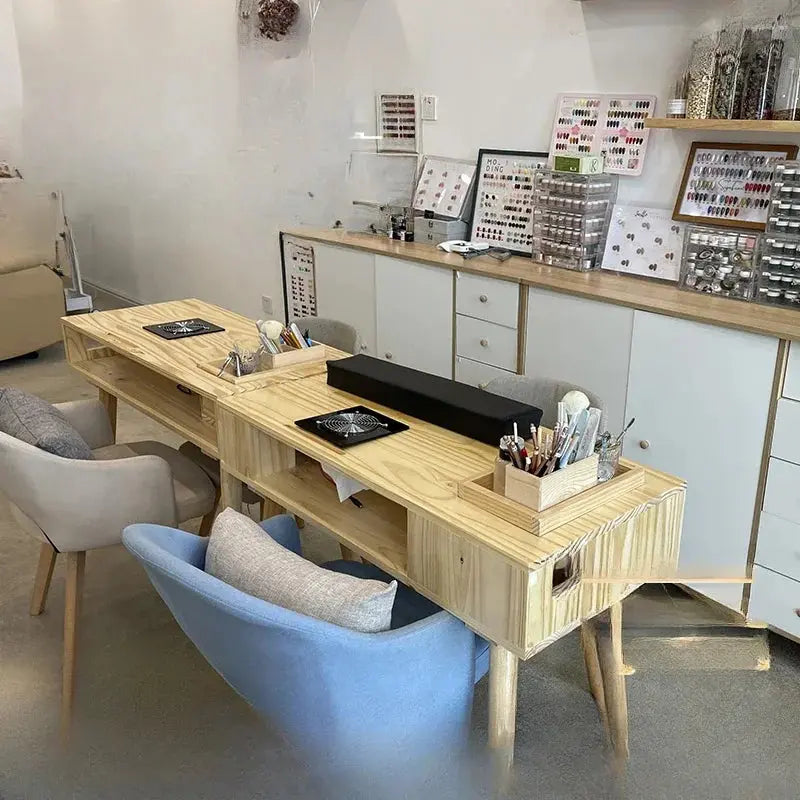 Nail Salon Equipment Furniture Supplies Beauty Table Nails Dust Collector Hair Supply Professional Tech Mesas De Manicura Novara Shop
