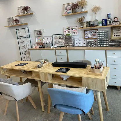 Nail Salon Equipment Furniture Supplies Beauty Table Nails Dust Collector Hair Supply Professional Tech Mesas De Manicura Novara Shop