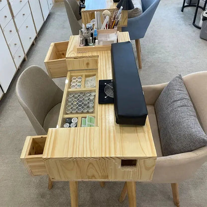 Nail Salon Equipment Furniture Supplies Beauty Table Nails Dust Collector Hair Supply Professional Tech Mesas De Manicura Novara Shop