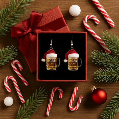 Christmas Beer Earrings | Stylish Christmas Earrings | Novara Shop