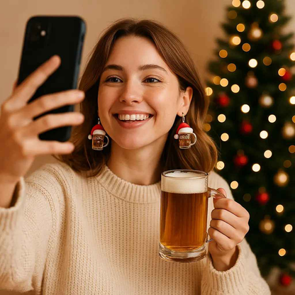 2025 Christmas Beer Steins Acrylic Earrings Novara Shop