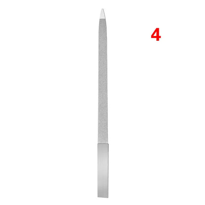 Professional Nail File Stainless Steel Polishing Block Sanding For Nail Manicure Supplies Tools Art Beauty Finger Toe Care Tool Novara Shop