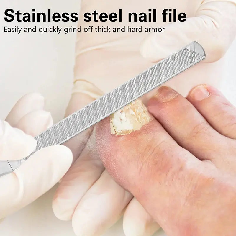 Professional Nail File Stainless Steel Polishing Block Sanding For Nail Manicure Supplies Tools Art Beauty Finger Toe Care Tool Novara Shop