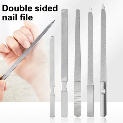 Professional Nail File Stainless Steel Polishing Block Sanding For Nail Manicure Supplies Tools Art Beauty Finger Toe Care Tool Novara Shop