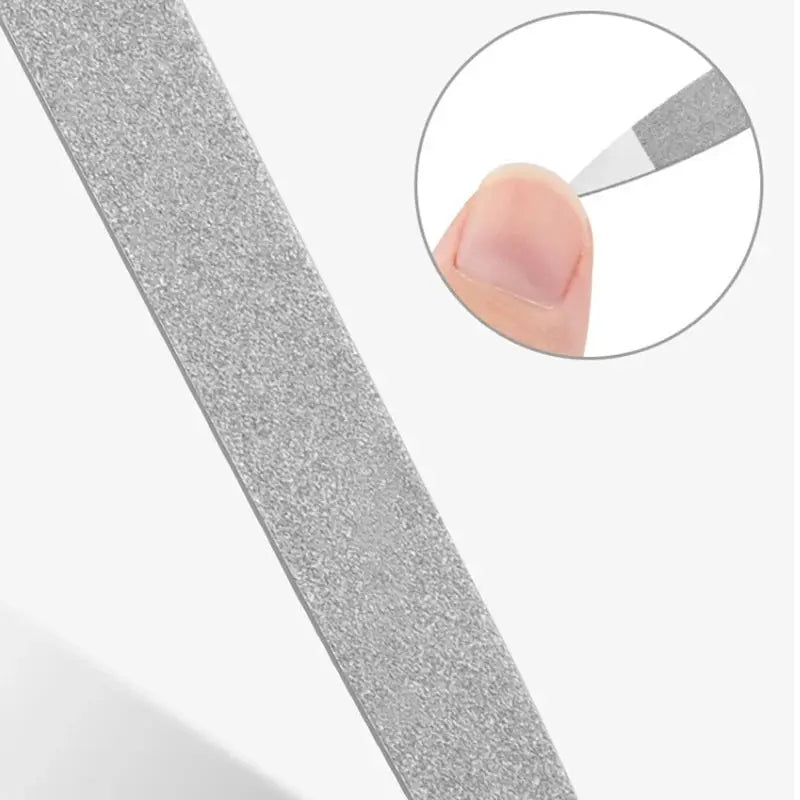 Professional Nail File Stainless Steel Polishing Block Sanding For Nail Manicure Supplies Tools Art Beauty Finger Toe Care Tool Novara Shop