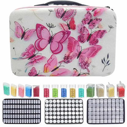 Diamond painting tools set of organizer bag nail art storage round bottle dispensing bag handbag Novara Shop