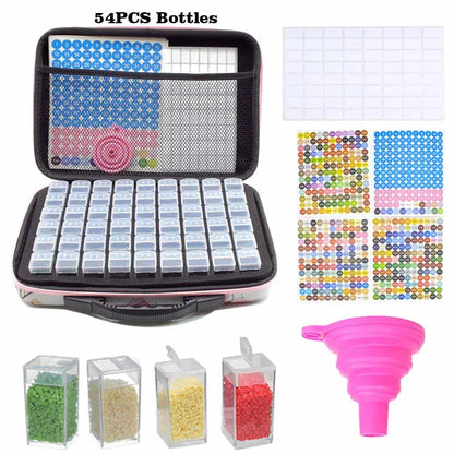 Diamond painting tools set of organizer bag nail art storage round bottle dispensing bag handbag Novara Shop