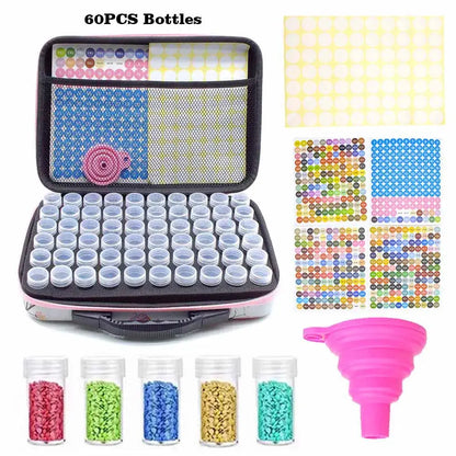 Diamond painting tools set of organizer bag nail art storage round bottle dispensing bag handbag Novara Shop