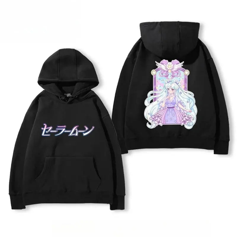 Trend Sailor Moon 2025 New Hot Joint Hooded Sweater Men and Women Teenagers Autumn and Winter Versatile Casual Trend Top Novara Shop