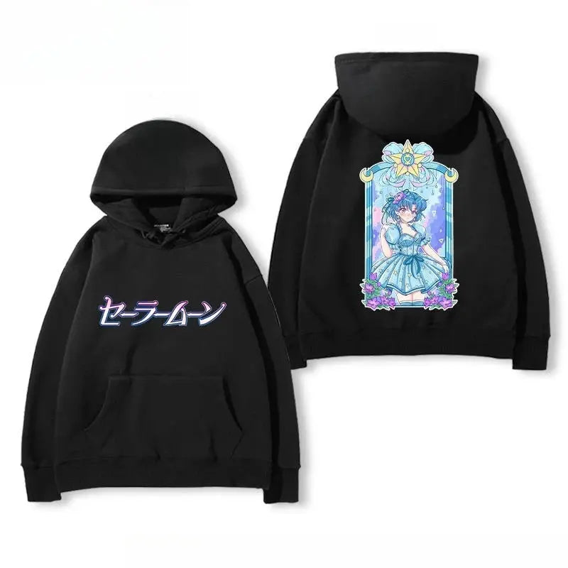 Trend Sailor Moon 2025 New Hot Joint Hooded Sweater Men and Women Teenagers Autumn and Winter Versatile Casual Trend Top Novara Shop