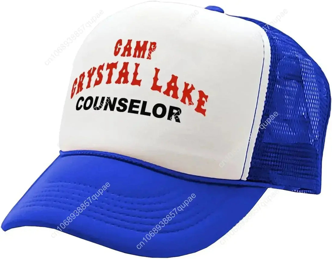 Camp Crystal Lake Counselor - Halloween - Vintage Retro Style Trucker Cap Hat Novara Shop