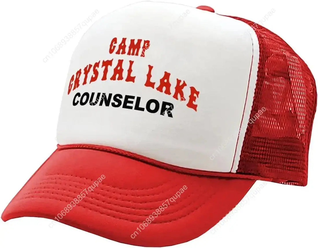 Camp Crystal Lake Counselor - Halloween - Vintage Retro Style Trucker Cap Hat Novara Shop