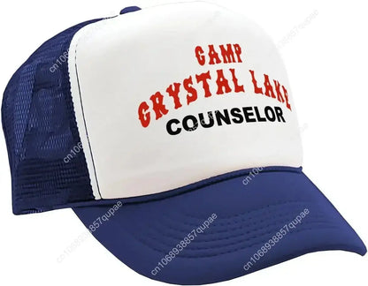 Camp Crystal Lake Counselor - Halloween - Vintage Retro Style Trucker Cap Hat Novara Shop
