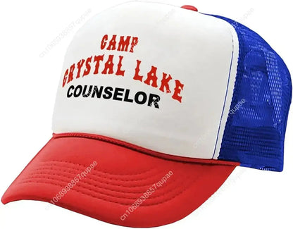 Camp Crystal Lake Counselor - Halloween - Vintage Retro Style Trucker Cap Hat Novara Shop