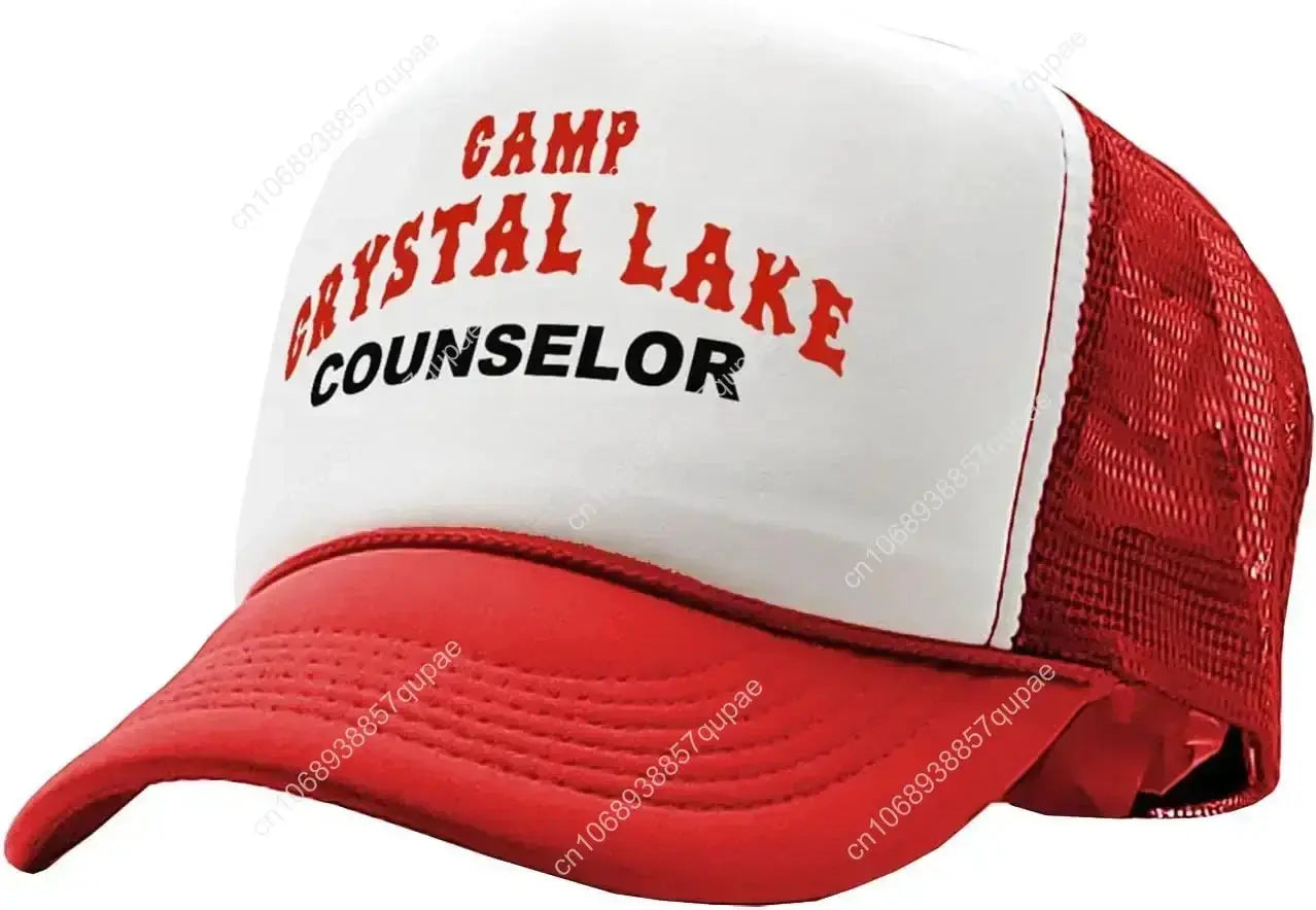 Camp Crystal Lake Counselor - Halloween - Vintage Retro Style Trucker Cap Hat Novara Shop