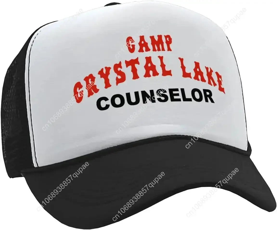 Camp Crystal Lake Counselor - Halloween - Vintage Retro Style Trucker Cap Hat Novara Shop