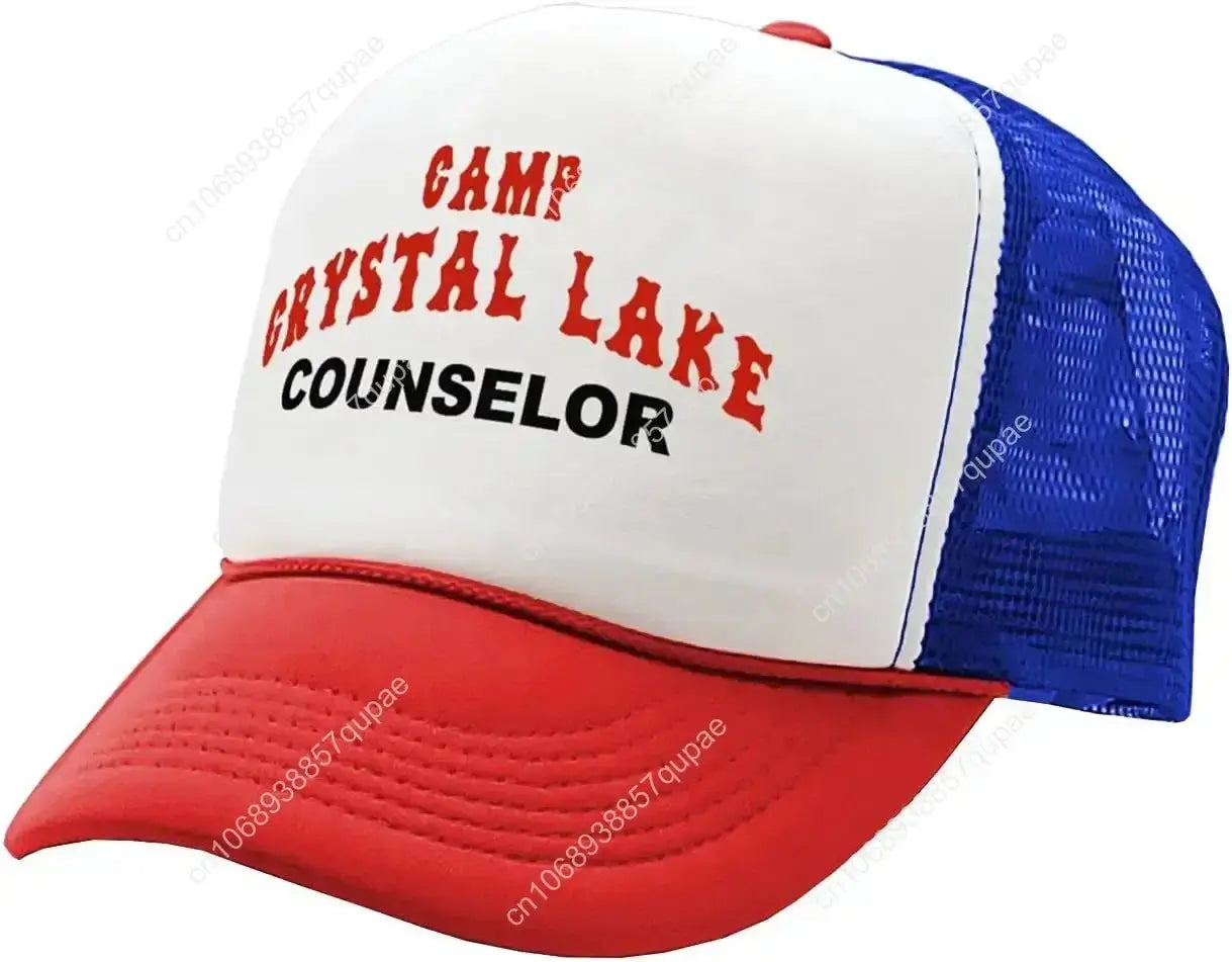 Camp Crystal Lake Counselor - Halloween - Vintage Retro Style Trucker Cap Hat Novara Shop