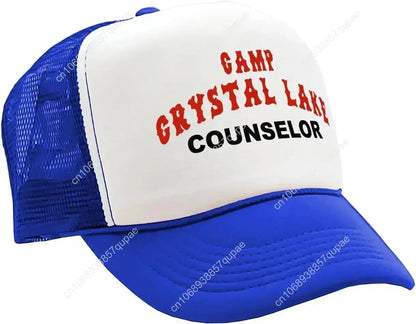 Camp Crystal Lake Counselor - Halloween - Vintage Retro Style Trucker Cap Hat Novara Shop