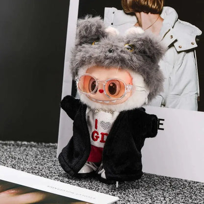 15-17cm Labubu Clothing Doll Suit Gd Concert Same Style Cat Headgear Hat Clothing Set Accessories Clothes Korean Idol Fans Gifts Novara Shop