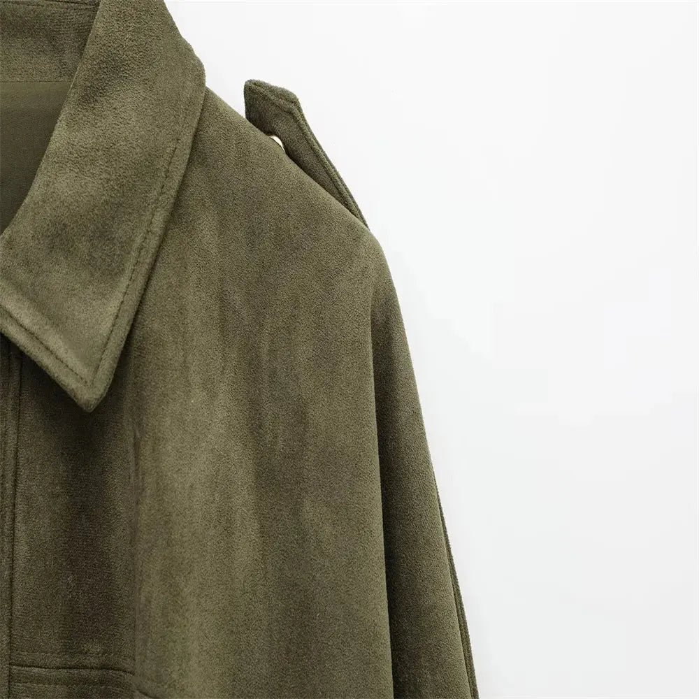 Faux Suede Jacket | Women&