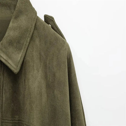 Faux Suede Jacket | Women&