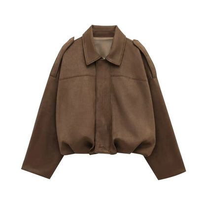 Faux Suede Jacket | Women&