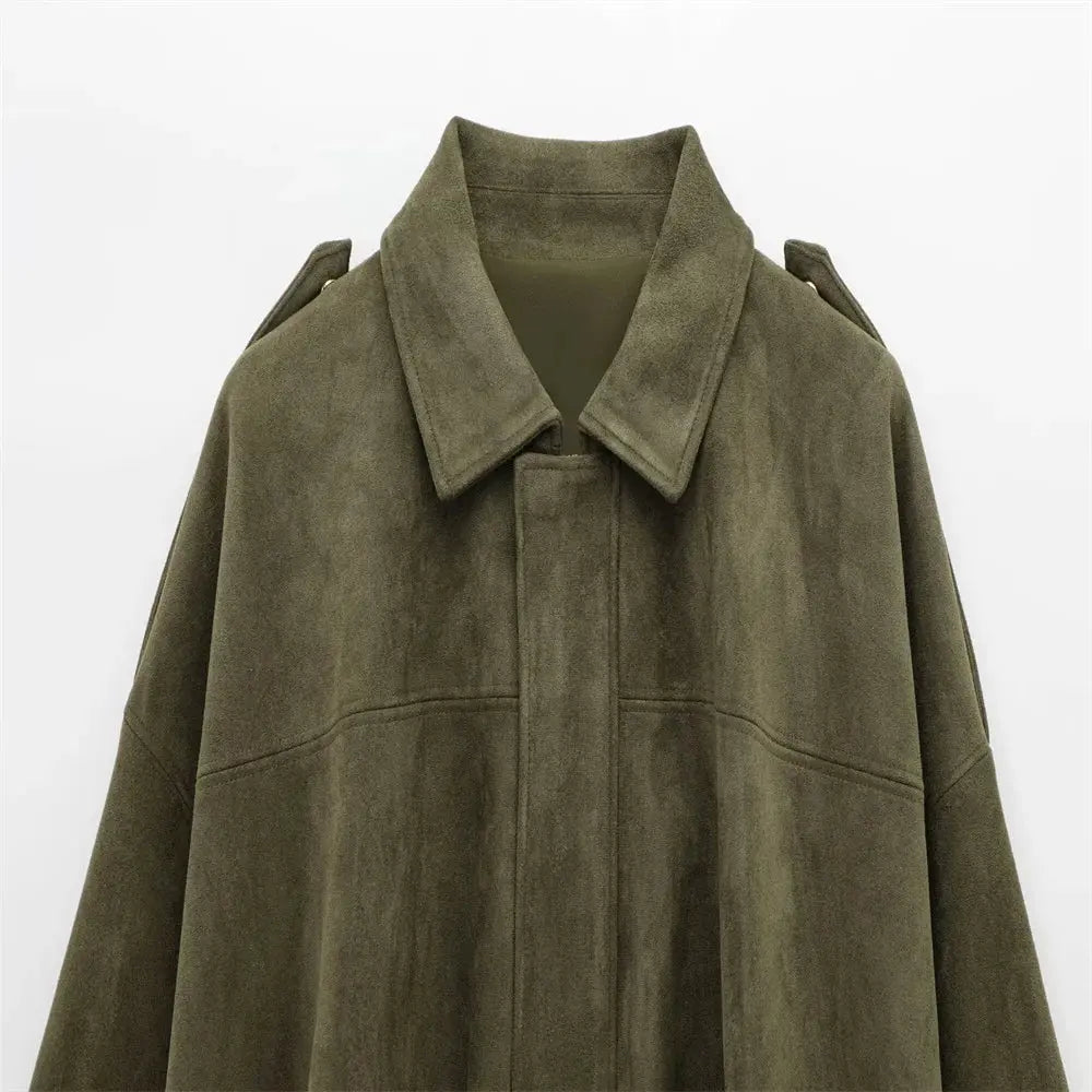Faux Suede Jacket | Women&