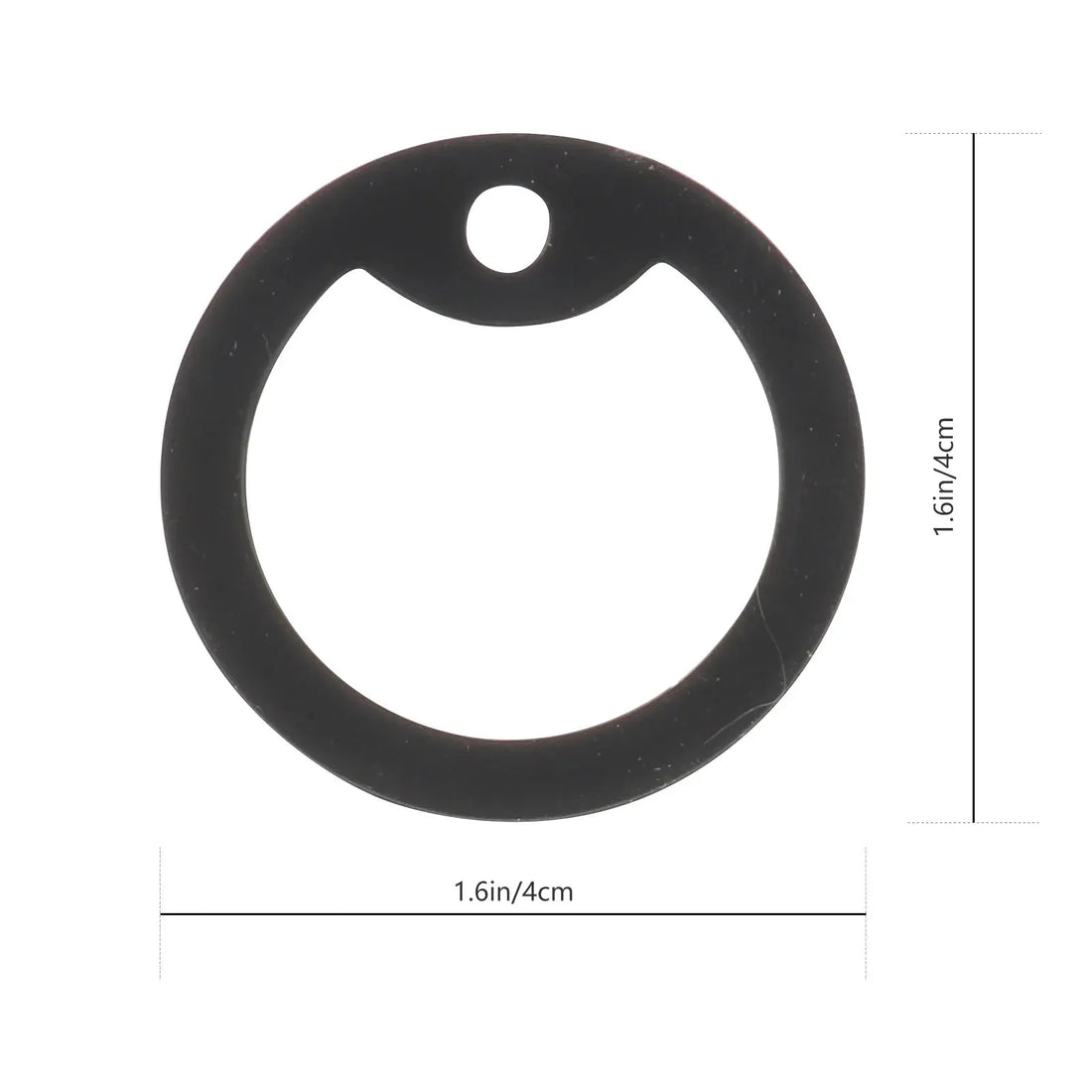 14Pcs Dog Tag Hoop Silicone Ring Pet Name Tag Circle Mute Id