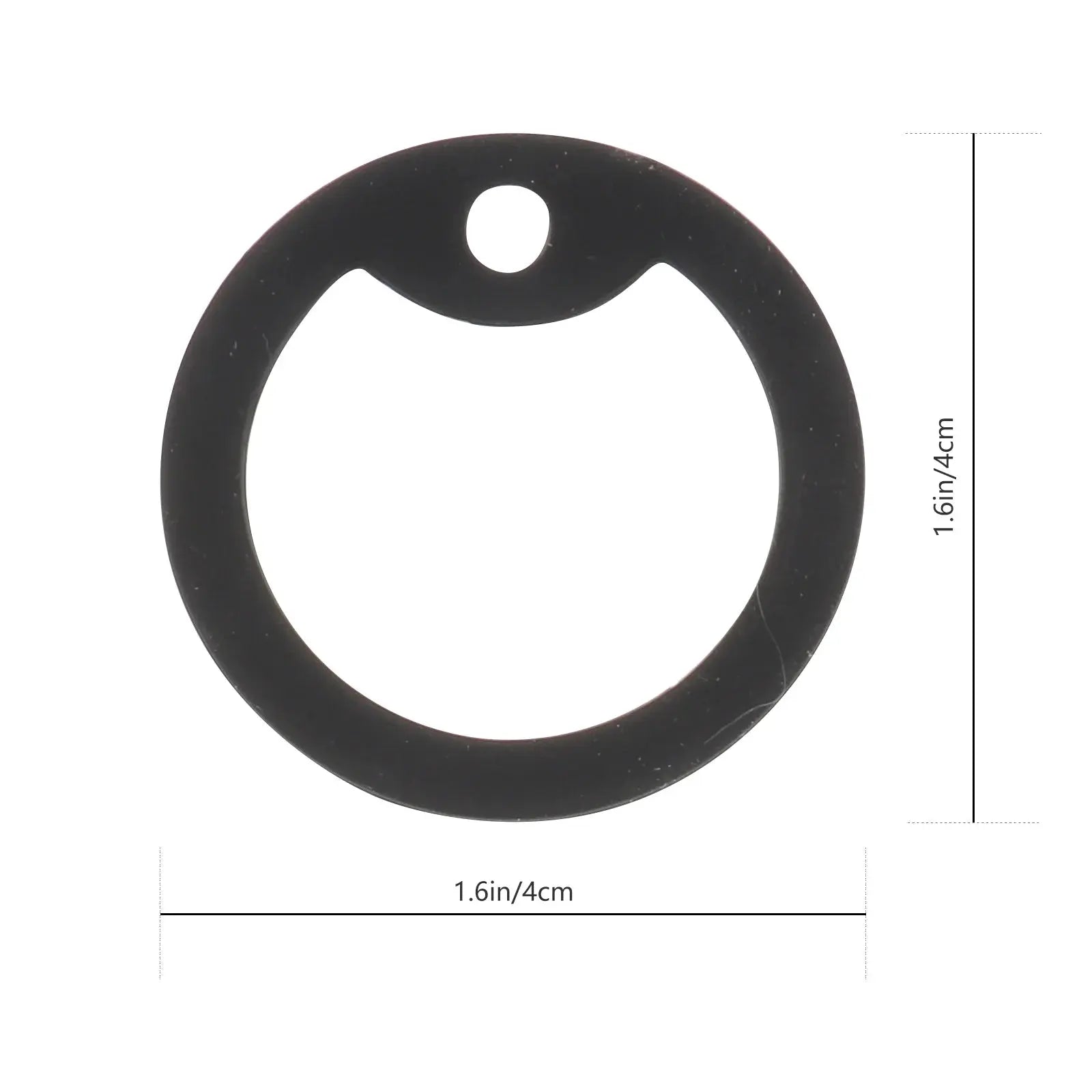 14Pcs Dog Tag Hoop Silicone Ring Pet Name Tag Circle Mute Id