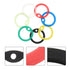 14Pcs Dog Tag Hoop Silicone Ring Pet Name Tag Circle Mute Id