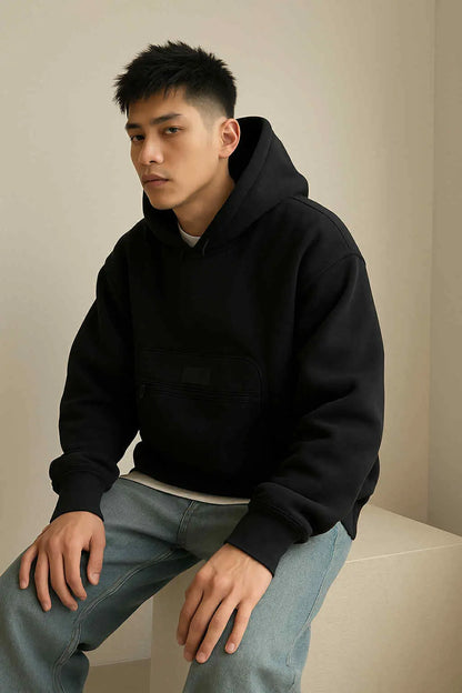 2-in-1 Autumn Winter American High Street Hoodie with 3D Backp