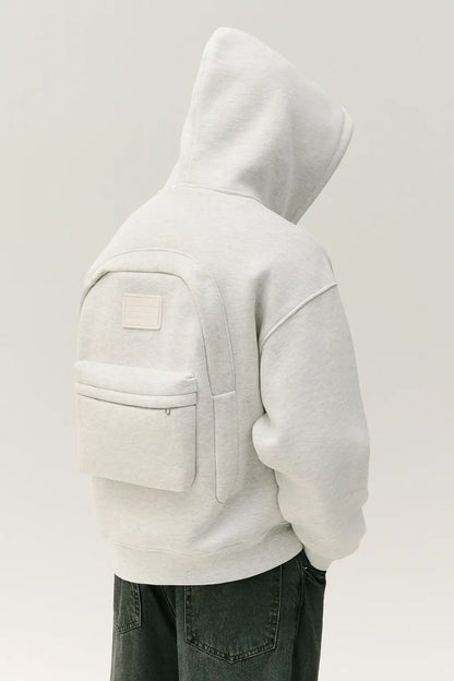 2-in-1 Autumn Winter American High Street Hoodie with 3D Backp