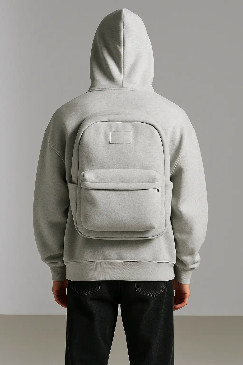 2-in-1 Autumn Winter American High Street Hoodie with 3D Backp