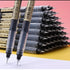 24 Pcs Straight Liquid Ball Pen Quick Drying Test Signature Gel Pen 0.5mm Black Blue Ink School Office Ball Pen Novara Shop