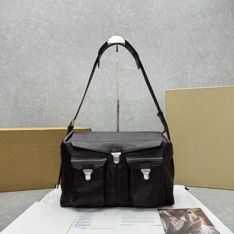 2025 New Vintage Street Trend Brand Hot Selling High Quality Vegetable-Tanned Cowhide Crossbody Bag Luxury Designer Novara Shop
