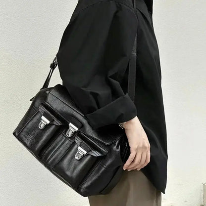 2025 New Vintage Street Trend Brand Hot Selling High Quality Vegetable-Tanned Cowhide Crossbody Bag Luxury Designer Novara Shop