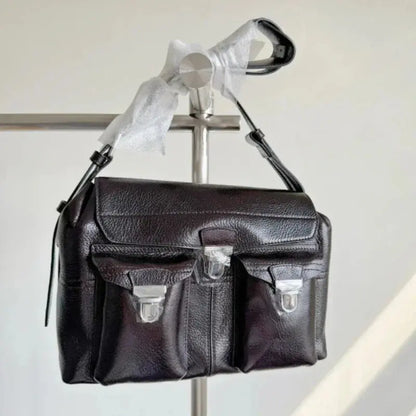 2025 New Vintage Street Trend Brand Hot Selling High Quality Vegetable-Tanned Cowhide Crossbody Bag Luxury Designer Novara Shop