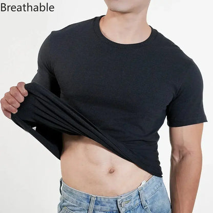 Men T shirts Polyester Thin Short-sleeve Tee Fitness Muscle Joggers Bodybuilding Quick Dry tshirt Male Gym Clothes Oversize tops Novara Shop