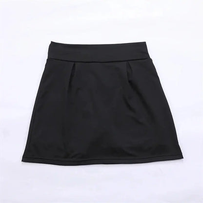 Summer Women Sprints Tennis Dance Fitness Short Skirts Quick Drying Solid Female Lining High Waist Mini Skirts Shorts DF4987 Novara Shop