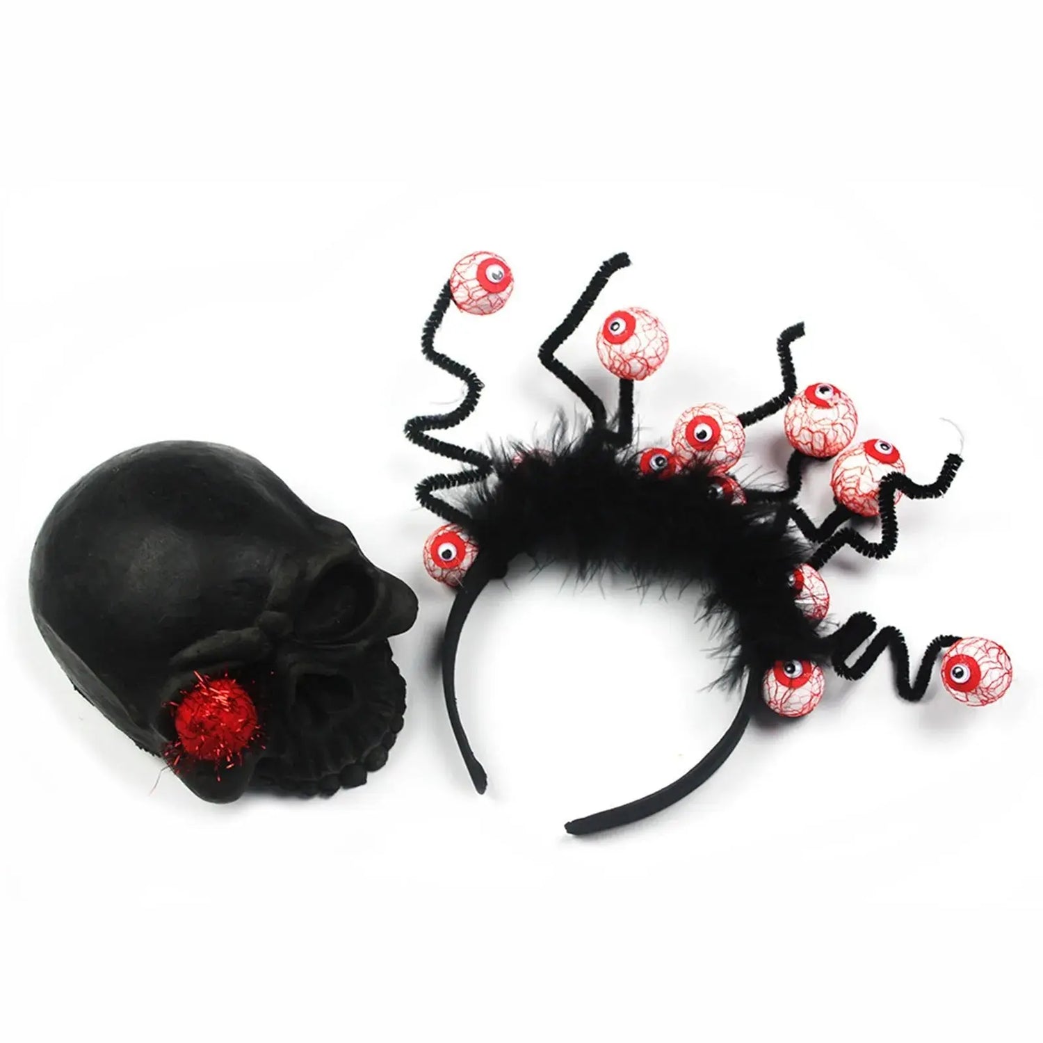 Halloween Eyeball Headband Creepy Party Hair Accessory Gothic Festival Costume Prop Spooky Hair Clip Horror Cosplay Decoration Novara Shop