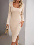 Ribbed Midi Dress | Women&