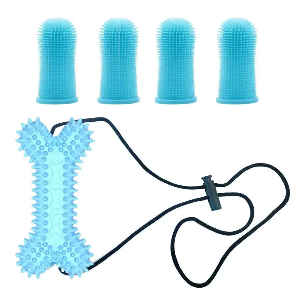 Finger Toothbrush For Dogs Cat Toothbrush Puppy Tooth Brushing Kit Dog Toothbrush Pet Supplies Dog Teeth Cleaning Wipes For Home
