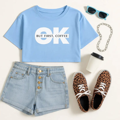 OK Coffee Crop Tee Women
