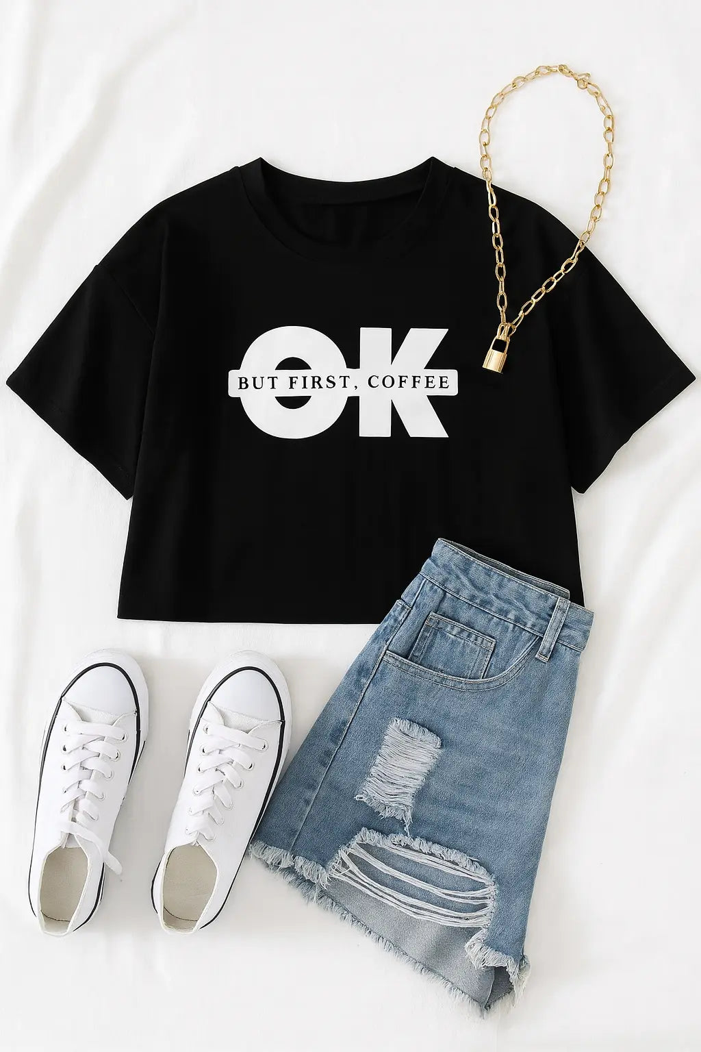 OK Coffee Crop Tee Women