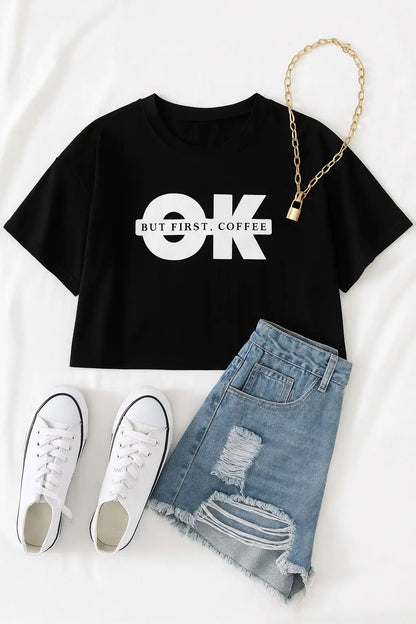 OK Coffee Crop Tee Women