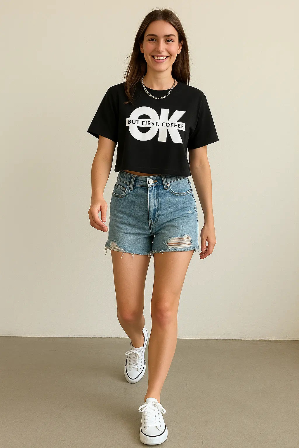 OK Coffee Crop Tee Women