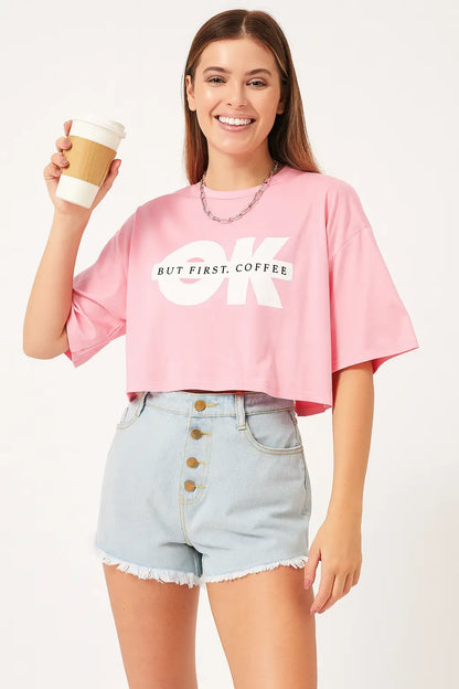 OK Coffee Crop Tee Women