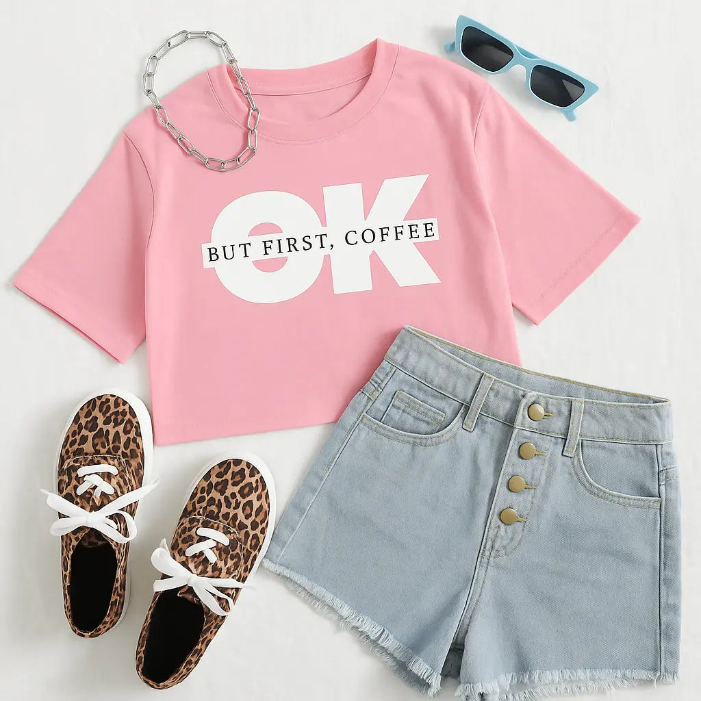 OK Coffee Crop Tee Women